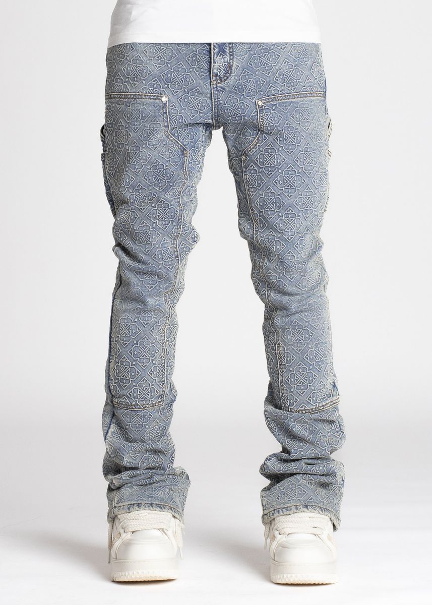 Vintage Blue Monogram Denim (ft ) Soltanto Japan