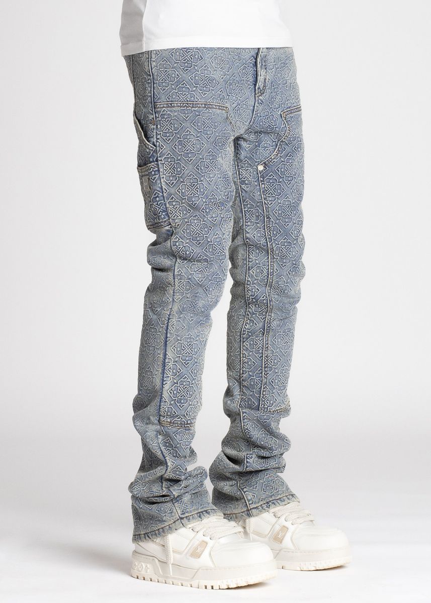 Vintage Blue Monogram Denim (ft ) Soltanto Japan