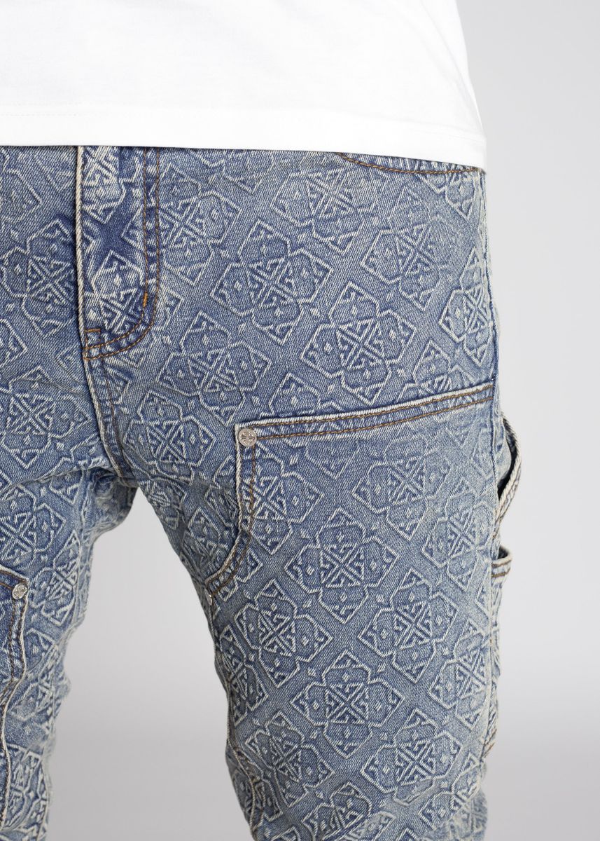 Vintage Blue Monogram Denim (ft ) Soltanto Japan