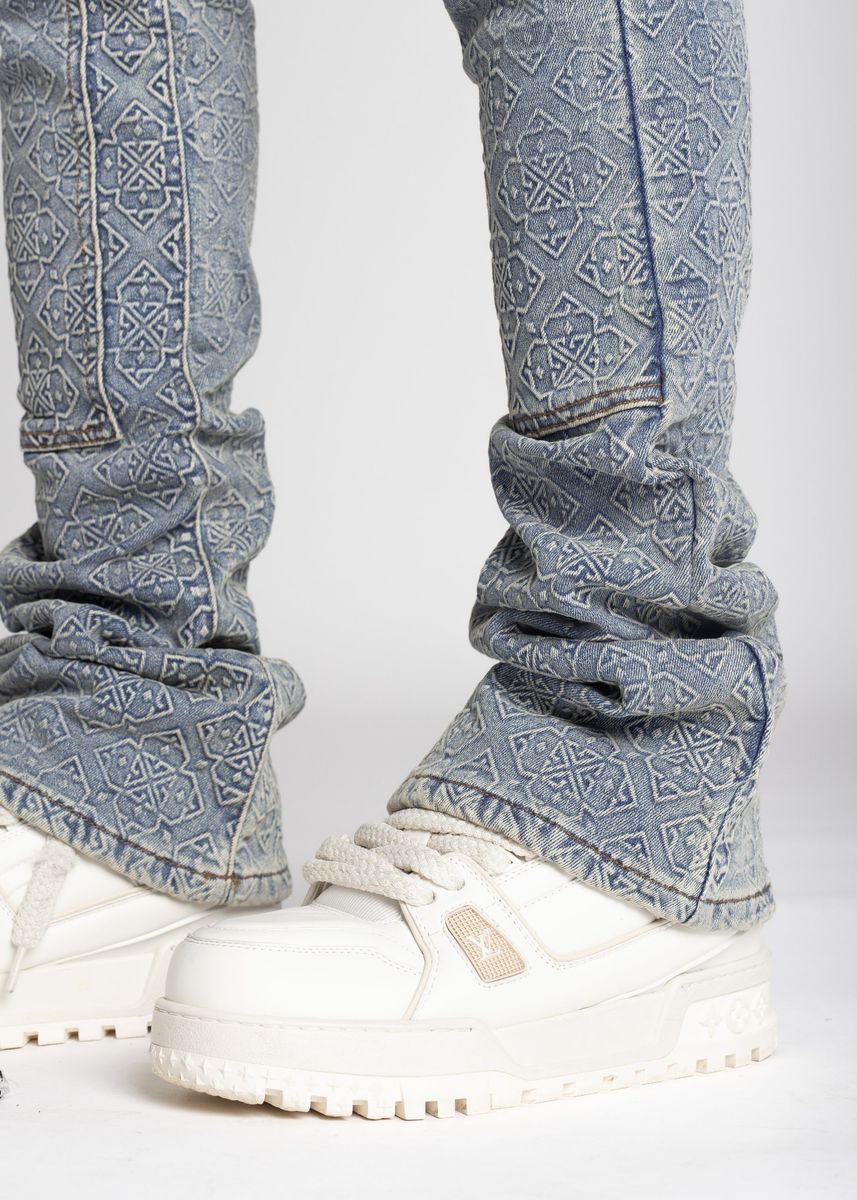 Vintage Blue Monogram Denim (ft ) Soltanto Japan
