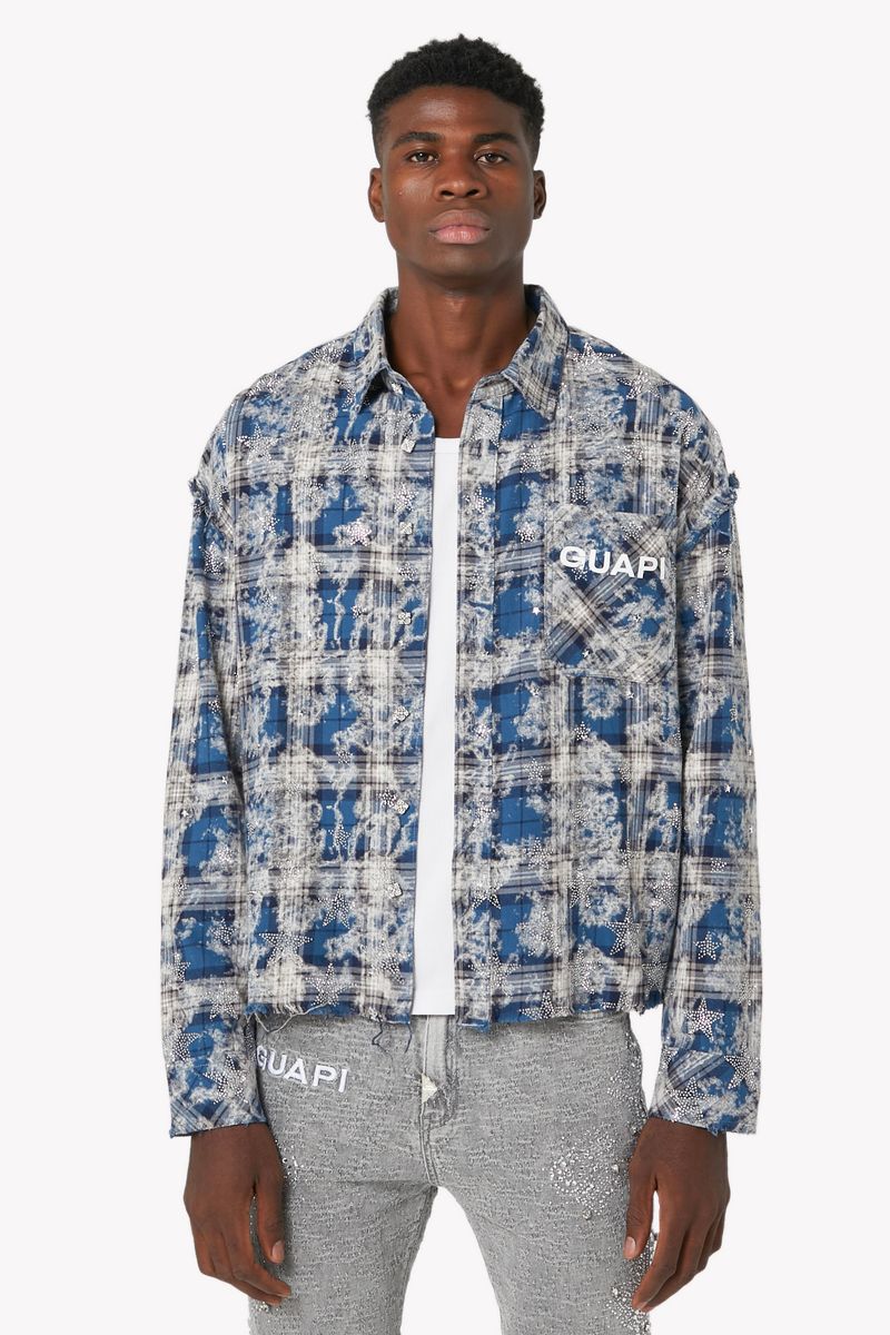 Vintage Blue Stars Flannel x Soltanto Japan