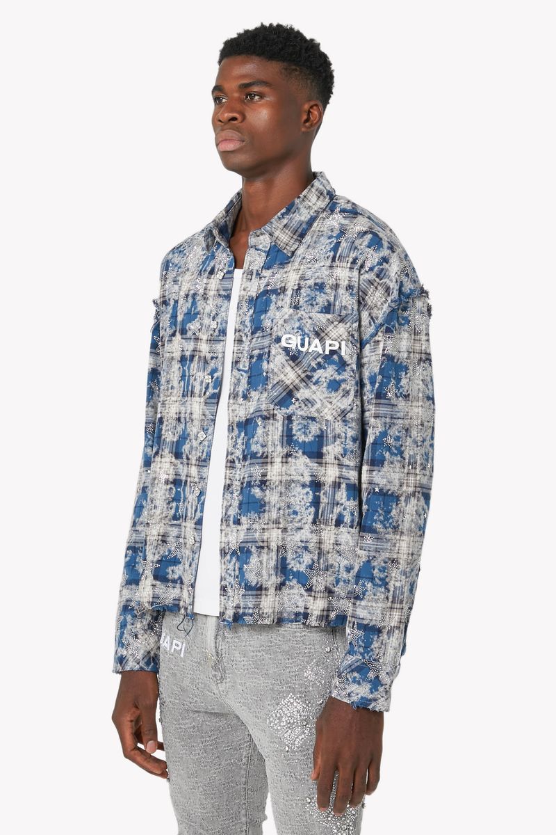 Vintage Blue Stars Flannel x Soltanto Japan