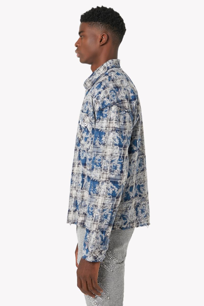 Vintage Blue Stars Flannel x Soltanto Japan