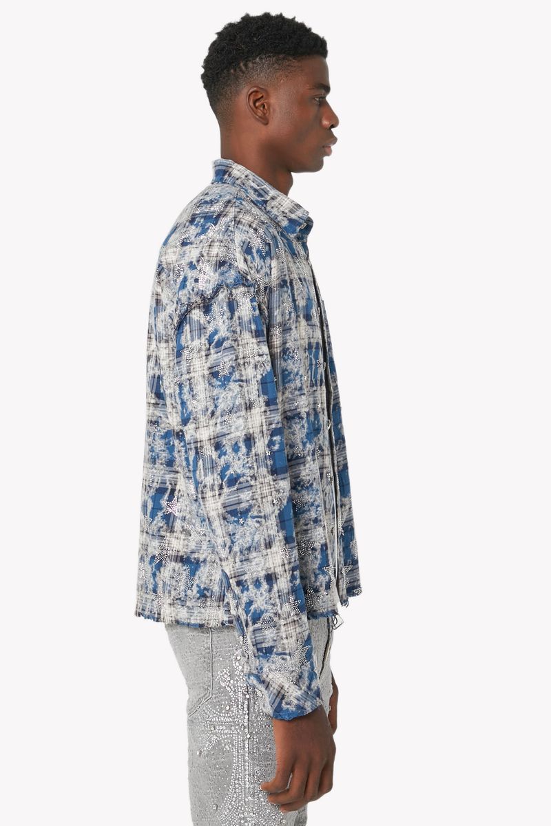 Vintage Blue Stars Flannel x Soltanto Japan