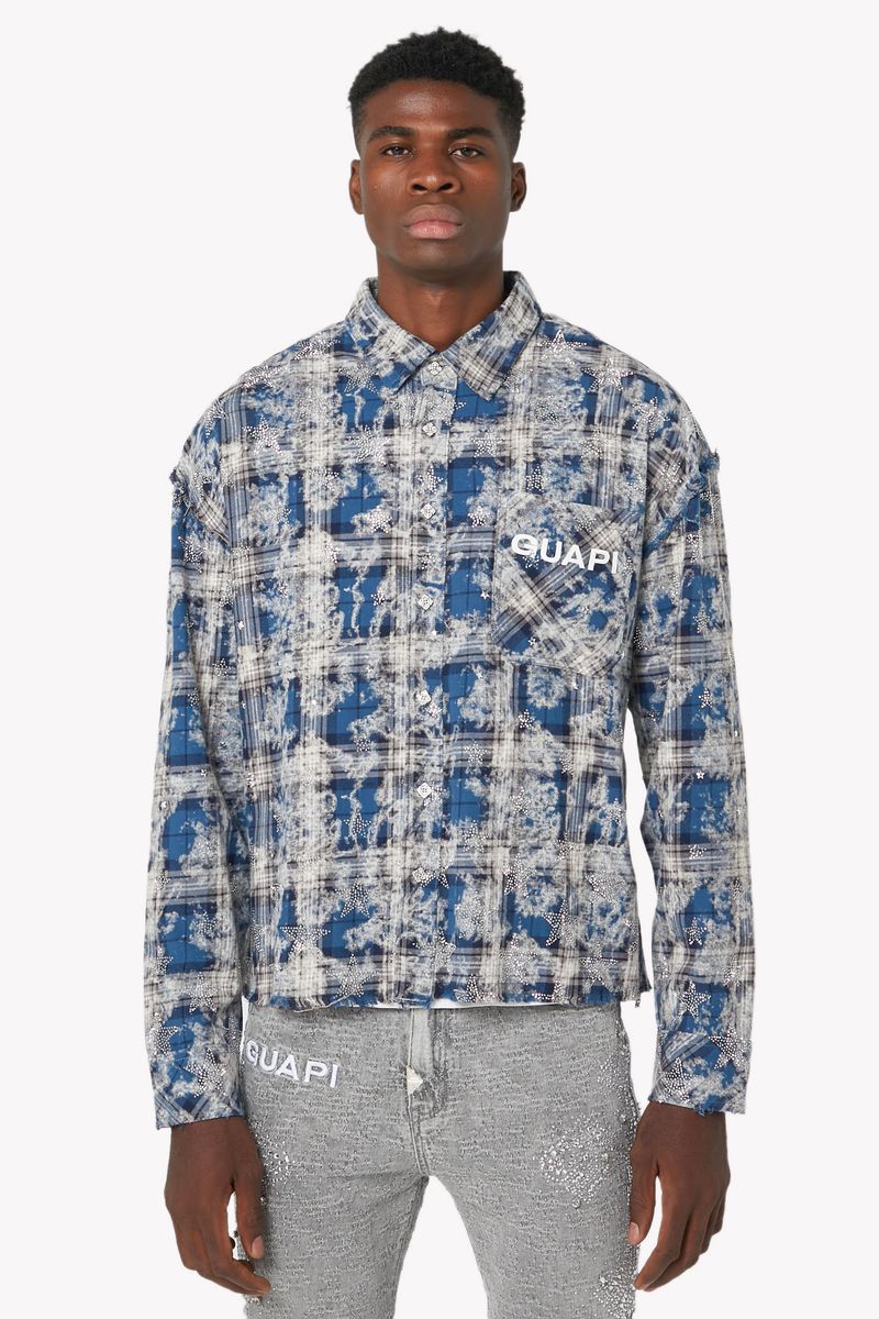 Vintage Blue Stars Flannel x Soltanto Japan