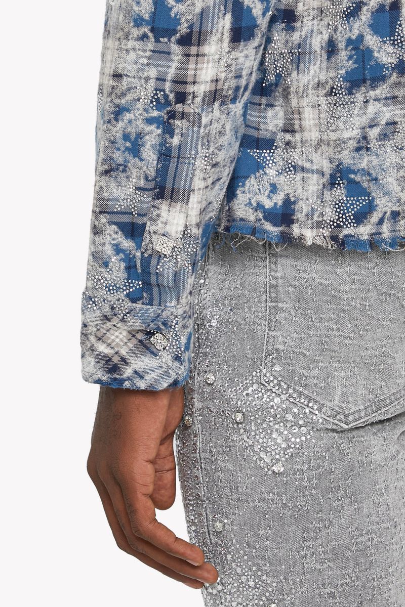 Vintage Blue Stars Flannel x Soltanto Japan