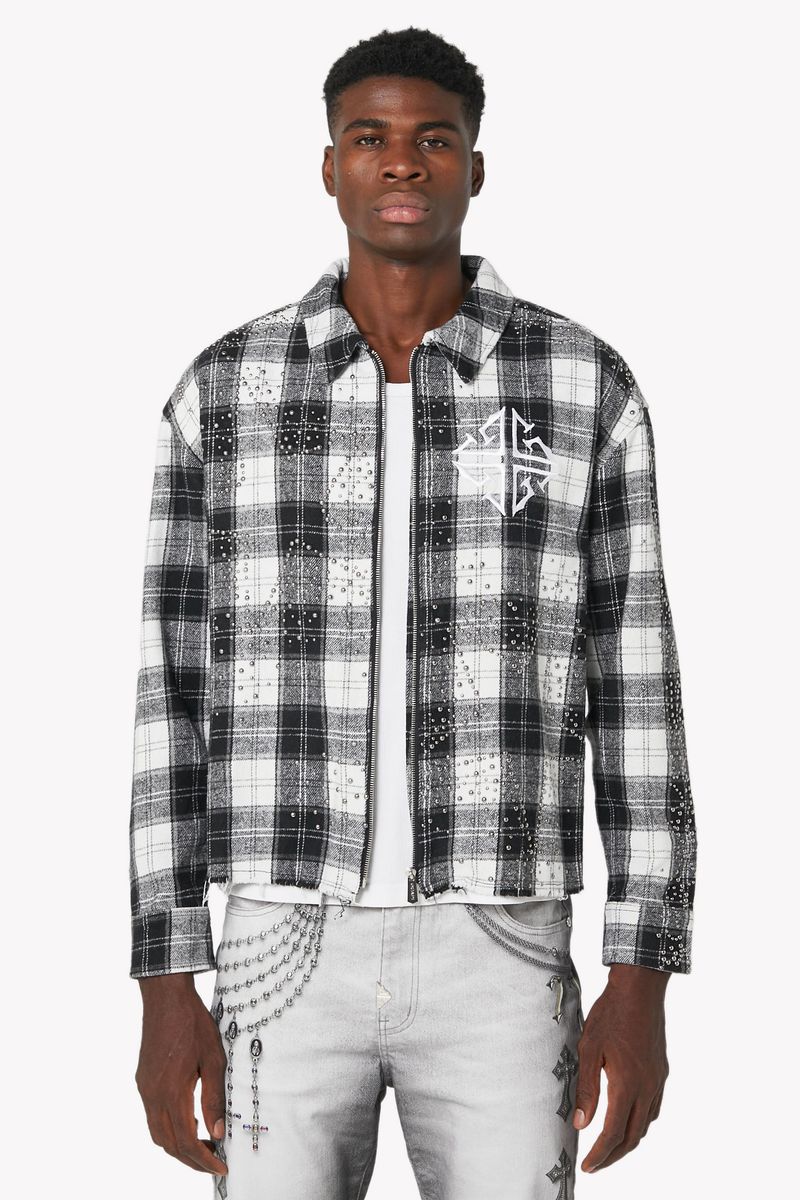 Cloud Grey Stars Flannel x Soltanto Japan