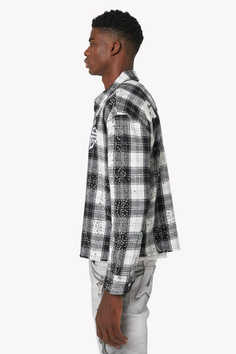 Cloud Grey Stars Flannel x Soltanto Japan