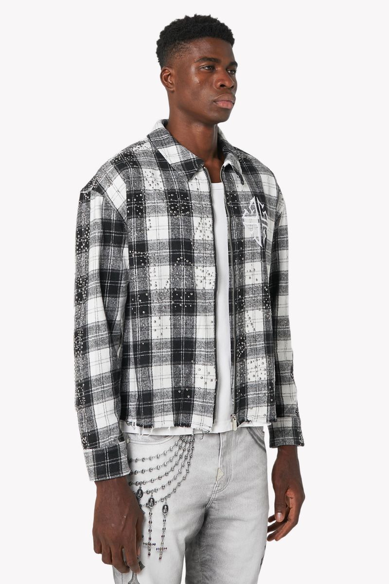 Cloud Grey Stars Flannel x Soltanto Japan