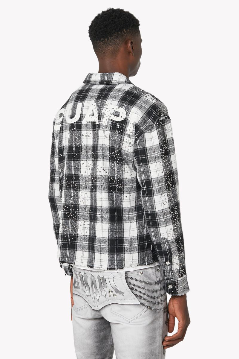 Cloud Grey Stars Flannel x Soltanto Japan