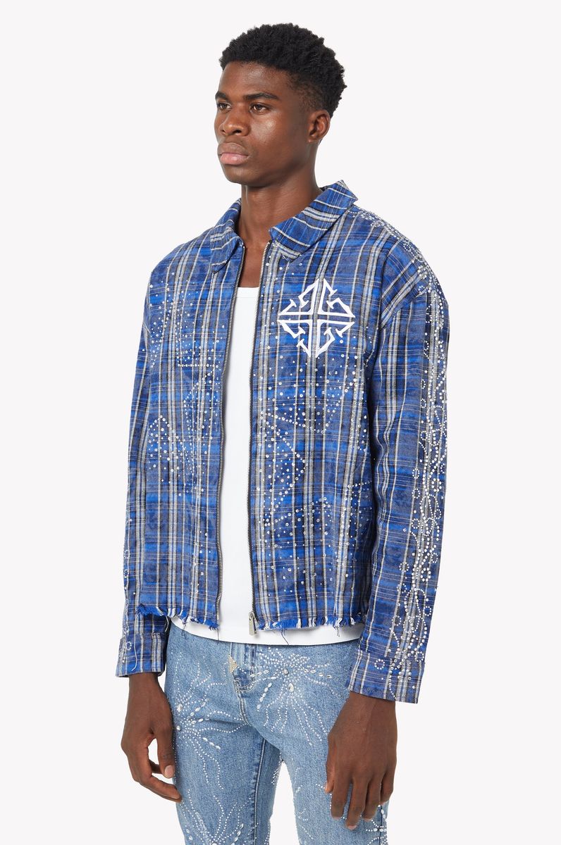 Royal Blue Stars Flannel x Soltanto Japan