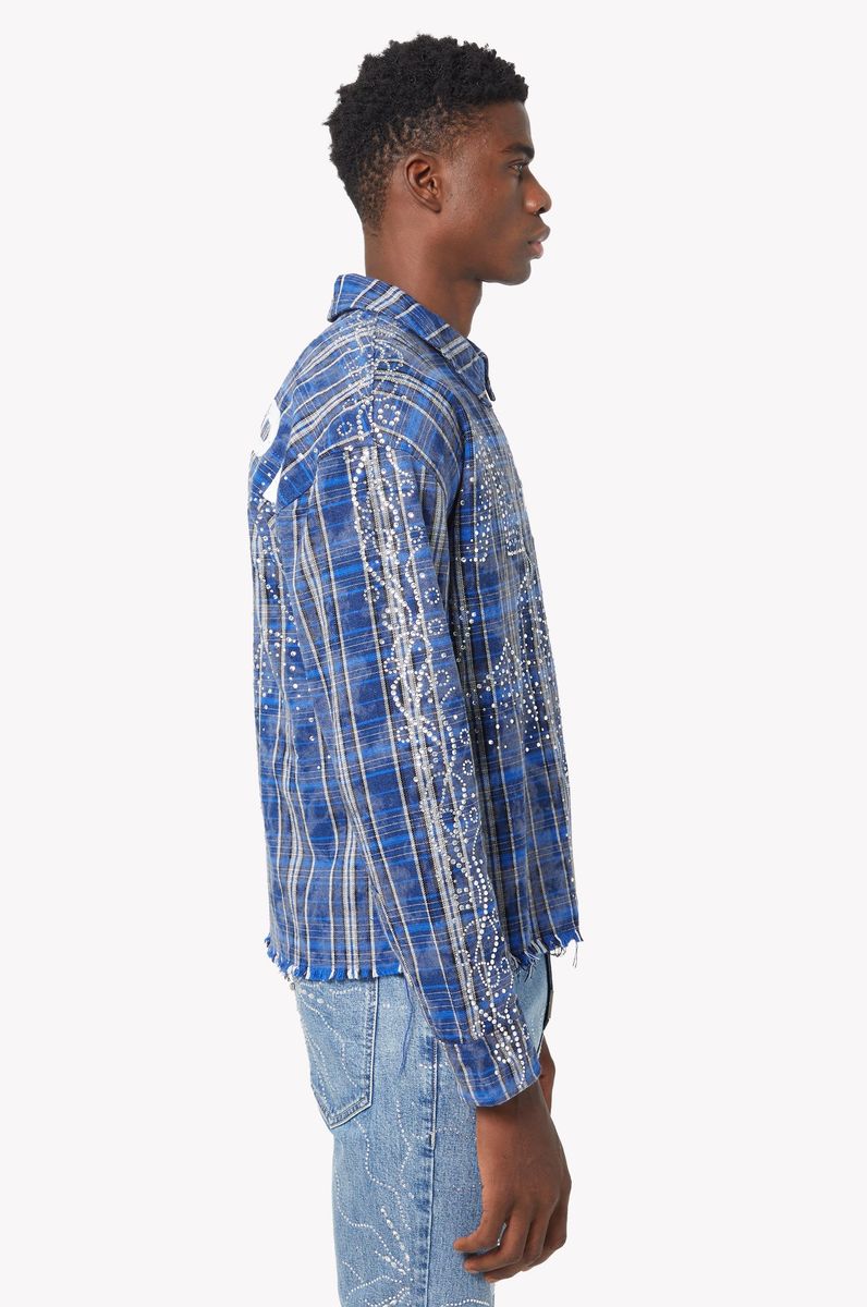 Royal Blue Stars Flannel x Soltanto Japan