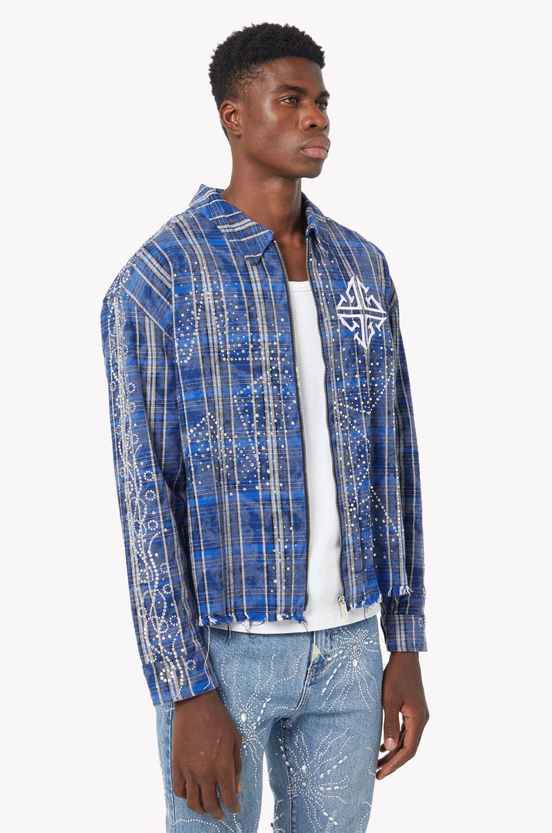Royal Blue Stars Flannel x Soltanto Japan