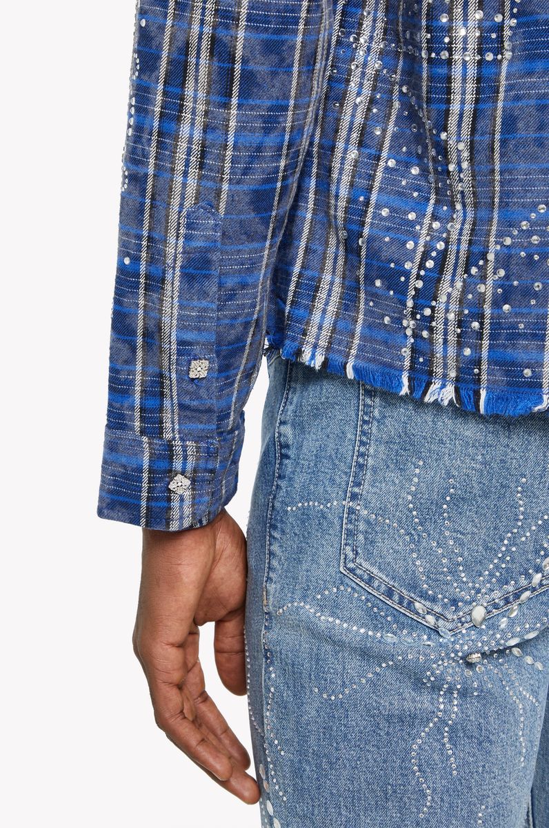 Royal Blue Stars Flannel x Soltanto Japan