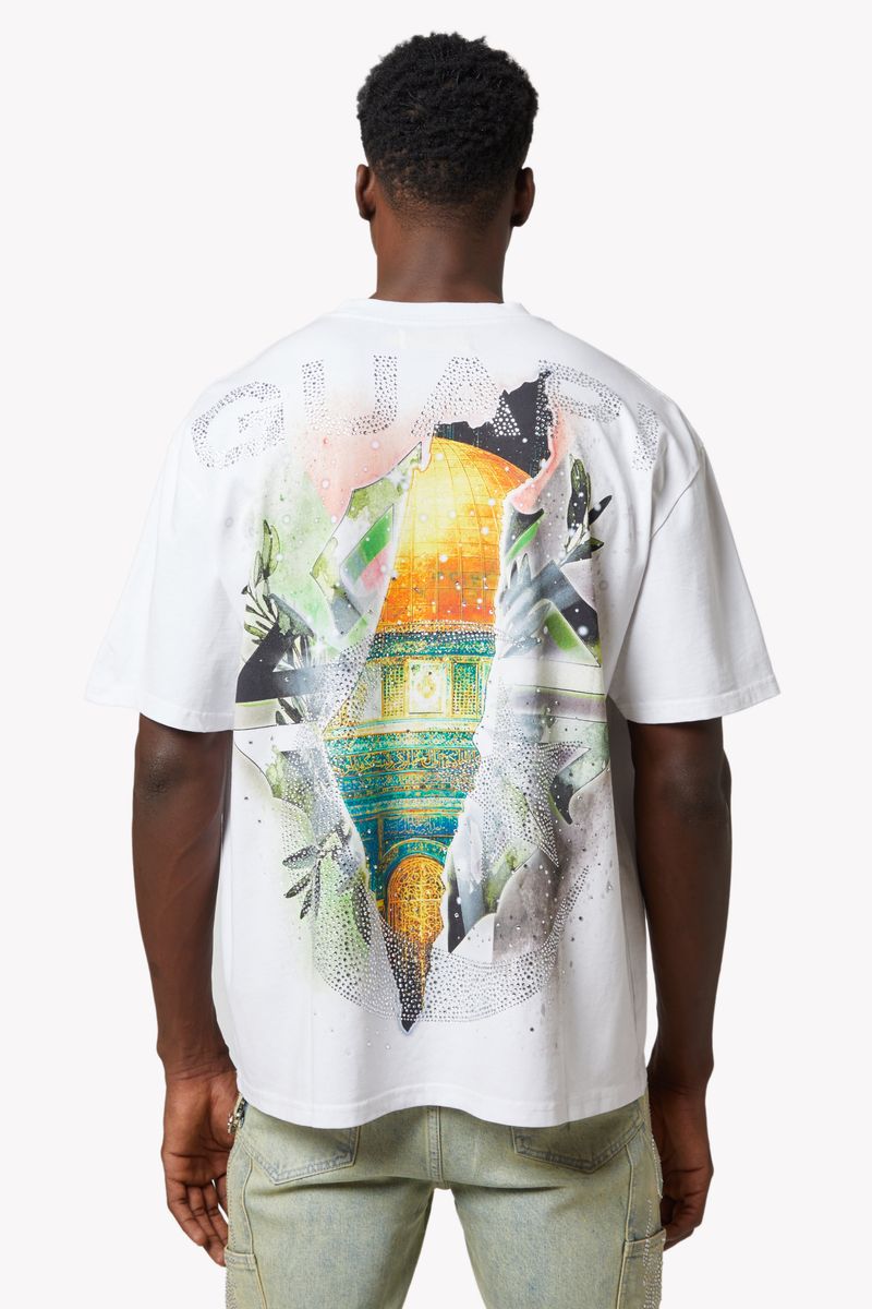White Free Palestine Tee x Soltanto Japan