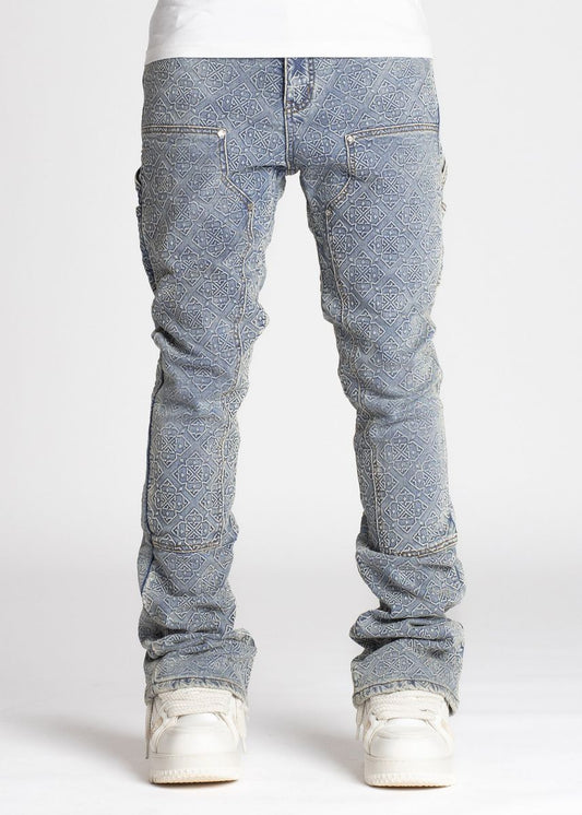 Vintage Blue Monogram Denim (ft ) Soltanto Japan
