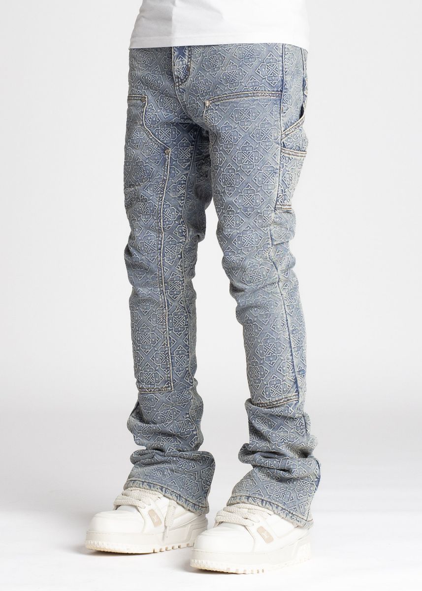 Vintage Blue Monogram Denim (ft ) Soltanto Japan