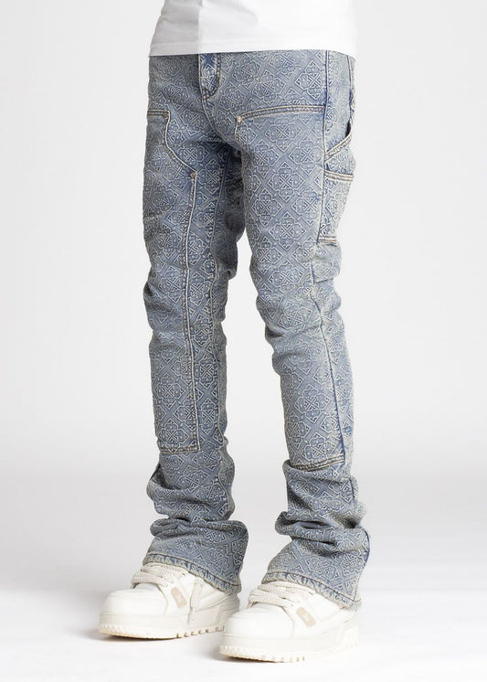 Vintage Blue Monogram Denim (ft ) Soltanto Japan