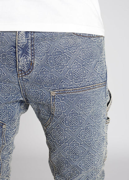 Vintage Blue Monogram Denim (ft ) Soltanto Japan
