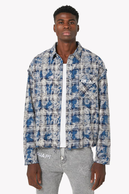 Vintage Blue Stars Flannel x Soltanto Japan