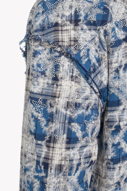 Vintage Blue Stars Flannel x Soltanto Japan