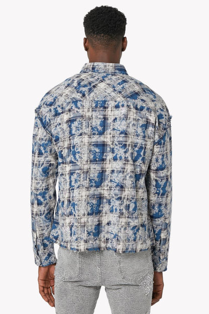 Vintage Blue Stars Flannel x Soltanto Japan
