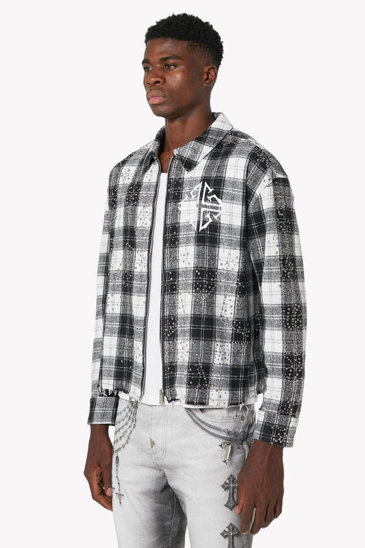Cloud Grey Stars Flannel x Soltanto Japan