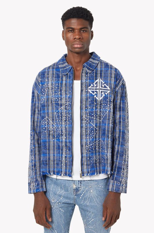 Royal Blue Stars Flannel x Soltanto Japan