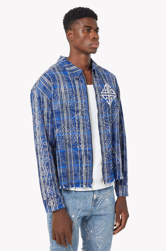 Royal Blue Stars Flannel x Soltanto Japan