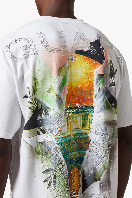 White Free Palestine Tee x Soltanto Japan