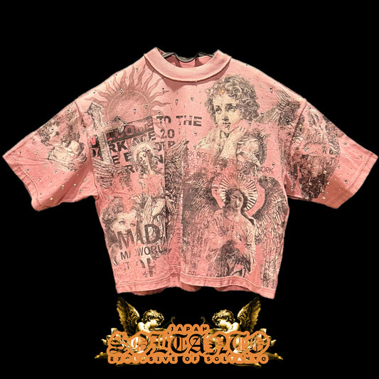 SOLTANTO ANGELS PINK T-SHIRTS